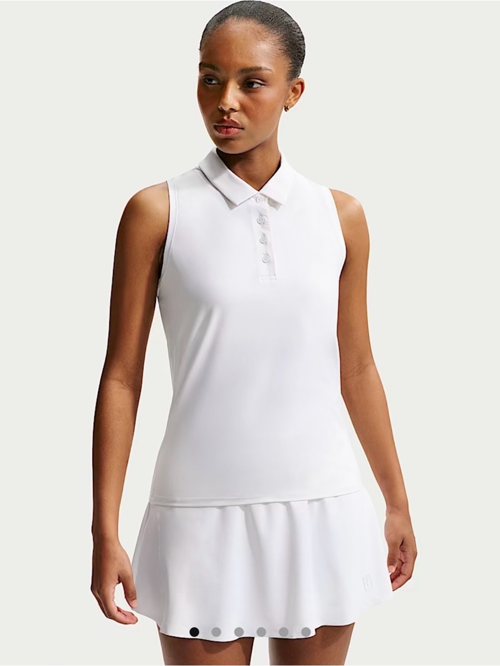 Nike Women’s Sleeveless Polo Top - White